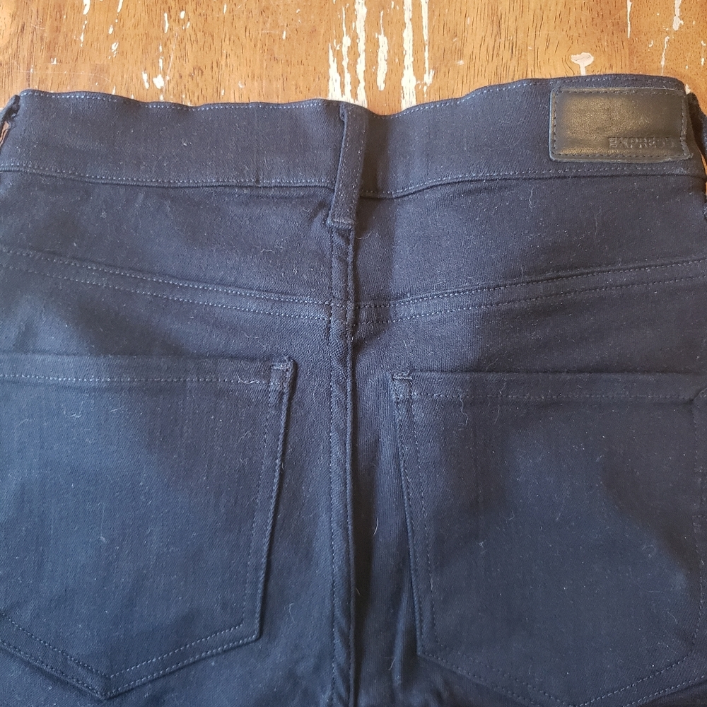 Black High Waisted Ripped Jeans - Picture 4 of 6